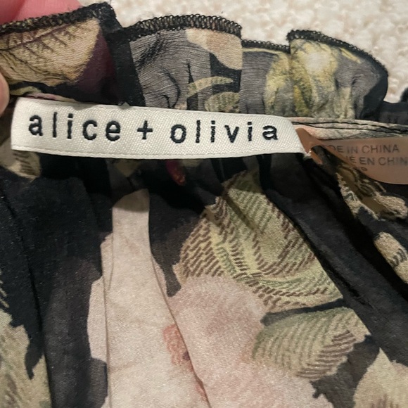Alice + Olivia Julius Floral Silk Top - Picture 8 of 12